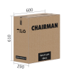 Кресло офисное CHAIRMAN CH 636 черный пластик