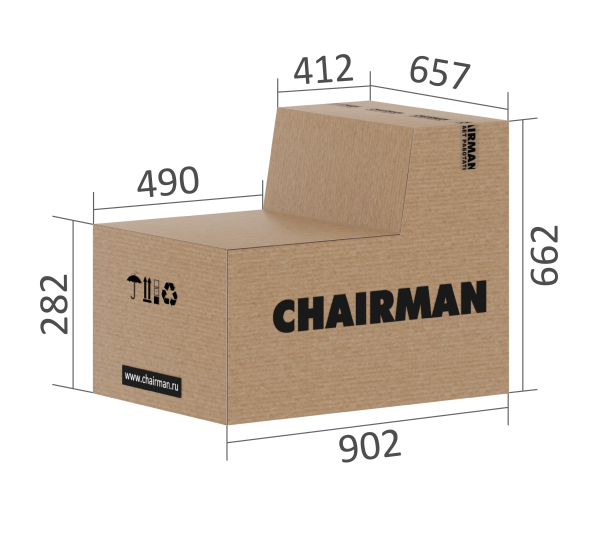 Кресло руководителя Chairman 480 WD Экокожа