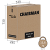 Кресло CHAIRMAN ДОМ 302 Хром Велюр