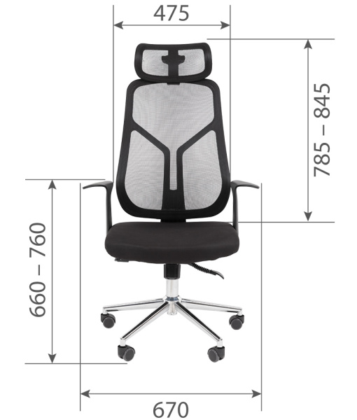 Кресло руководителя  CHAIRMAN CH 588 Сетка/Ткань
