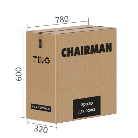 Кресло офисное CHAIRMAN 563 сетка/ткань