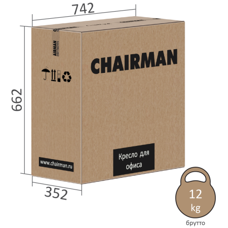 Кресло руководителя CHAIRMAN 545 ЭКО