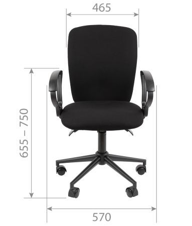 Кресло оператора  CHAIRMAN 9801 BLACK